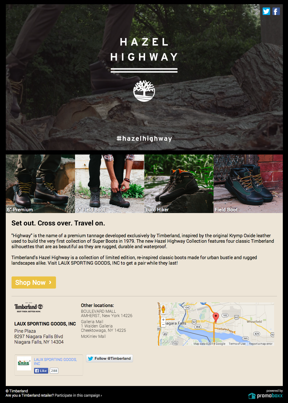 TImberland Co-Branded Hazel Highway Campaign