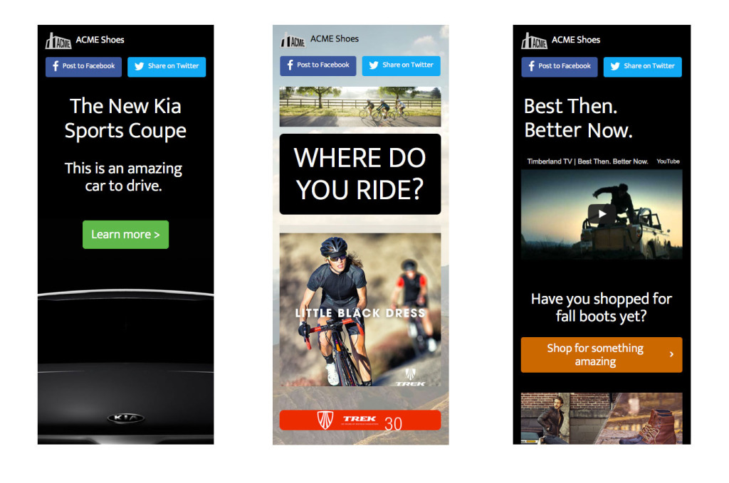 Mobile Landing Page Examples