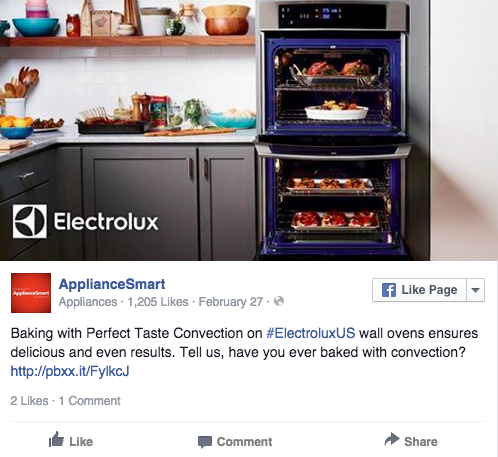 Electrolux co-branded FB