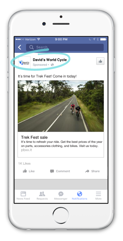 trek bikes facebook targeting