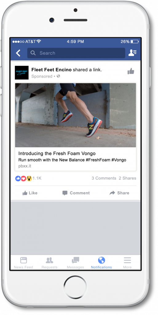 new balance retailer digital ads