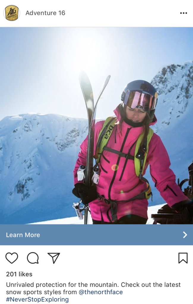 Instagram Marketing The North Face