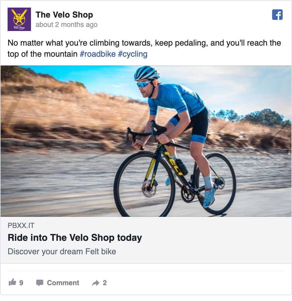 Felt Bicycle Digital Retail Co-Branded Content